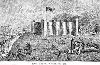 Fort Henry, formerly in Pennsylvania, now West Virginia, in 1777, at the time, Captain Samuel Mason was wounded and survived an ambush by Native Americans. Most of the men in Captain Samuel Mason's Company perished during the attack.