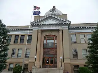 The Foster County Courthouse in Carrington