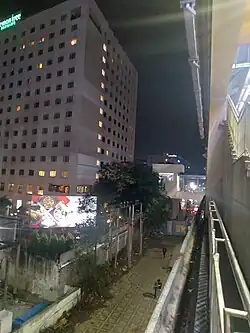 Fourth arm for entry and exit from Raidurg metro station