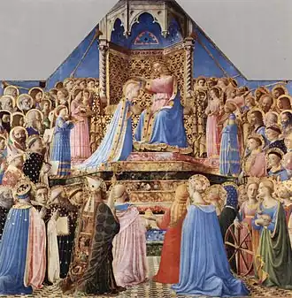 Fra Angelico, Louvre with a larger court setting, 1430–1431