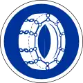357 Snow chains mandatory