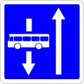 Contra-flow bus lane