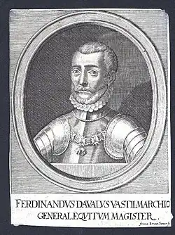 Print depicting Francesco Ferdinando d'Avalos.