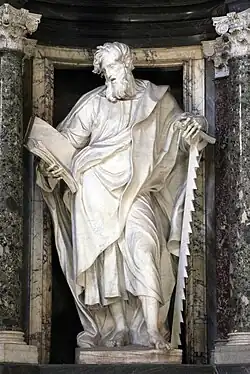 Statue of Saint Simon (1708-09) by Francesco Moratti in the Archbasilica of Saint John Lateran