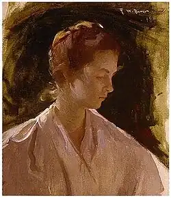 Frank Weston Benson, A Young Girl (1895)