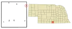 Location of Campbell, Nebraska