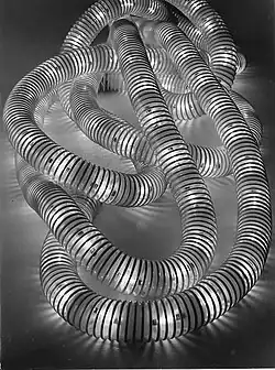 Boalum, flexible lighting, designed with Livio Castiglioni, 1970 for Artemide, still in production. Part of the MoMA's permanent collection.