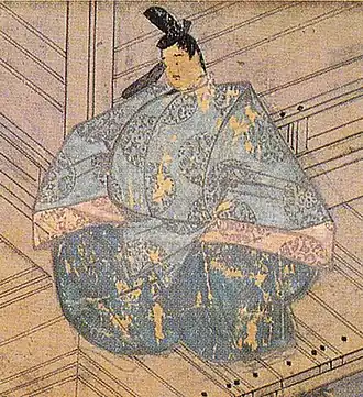 (Sashinuki)/nu-bakama and agekubi collar in men's court dress