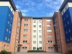 Accommodation block at Fylde College
