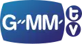 GMMTV logo, depicting "G••MM•" on the TV-shaped rectangle, and two small circles, each containing "t" and "v" respectively