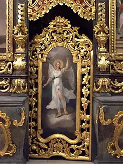 Archangel Gabriel with a white lily in his hand