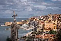 View of the historic center of Gaeta from the Temple of St. Francis