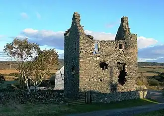 Galdenoch Castle dated 1547 of Gilbert Agnew until 1570
