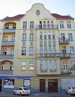 Frontage on Gdańska street