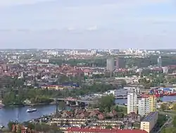 Gdańsk, with Sienna Grobla in the foreground