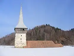 Submerged 19th century church in Geamăna