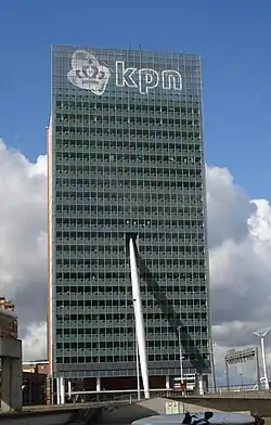 Image of KPN’s headquarters building.
