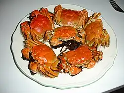 Hairy crab is an important part of Shanghai cuisine