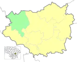Location of Gelvonai Eldership in Širvintos District Municipality.