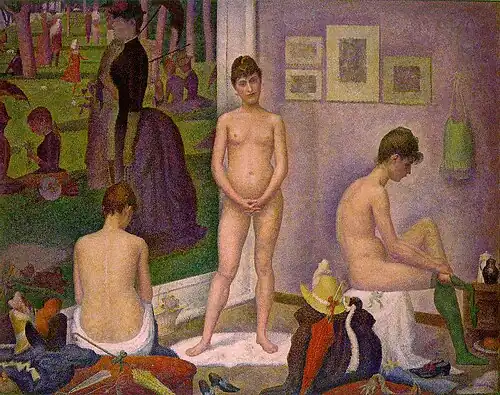 Georges Seurat, Models (Les Poseuses), 1886–88, Barnes Foundation