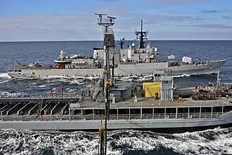 Aliseo refueling with Spessart on 12 February 2015.