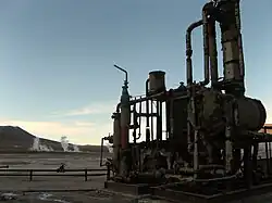 Machinery with plumbing