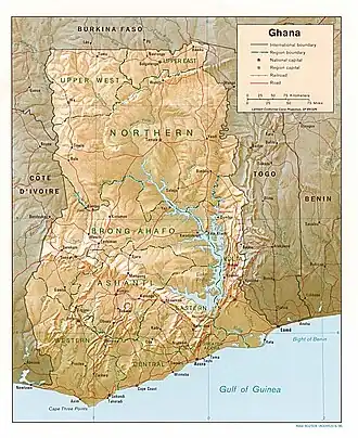 Map of Ghana