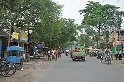 Palta bus stand on Ghoshpara Road