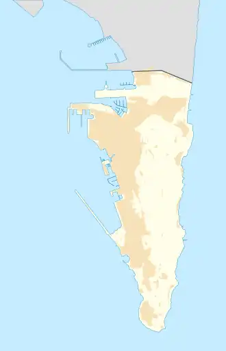 Harding's Battery is located in Gibraltar