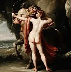 Chiron Instructing Achilles in the Bow by Giovanni Battista Cipriani (circa 1776)