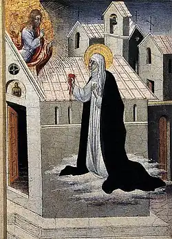 St Catherine Exchanging her Heart with Christ (ca. 1475) Tempera & gold on wood (28.6 x 22.9&nbsp;cm) Private collection, New York