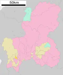 Location of Gōdo in Gifu Prefecture