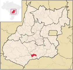 Location in Goiás state