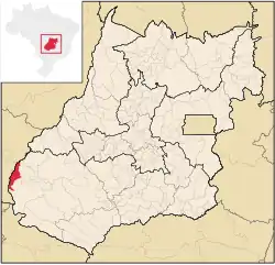 Location in Goiás state