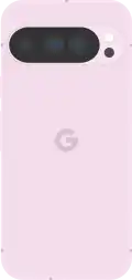 Diagram of a Pixel 9 Pro smartphone in pink.