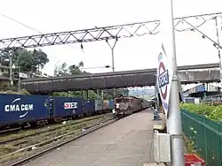 Gorakhpur Lokmanya Tilak Terminus Superfast Express leaving Kasara with WAG 7 bankers.
