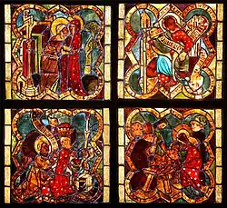 Gothic stained glasses from St. Mary Church in Chełmno, XIV century