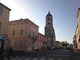 Town hall and the church
