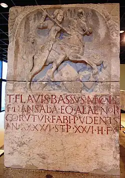 Tomb for the cavalry soldier Flavius Bassus