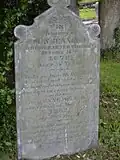 Gravestone of John Jennings (died 1878) in churchyard
