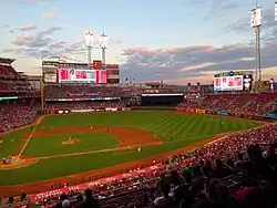 Great American Ball Park, home of the Cincinnati Reds baseball team