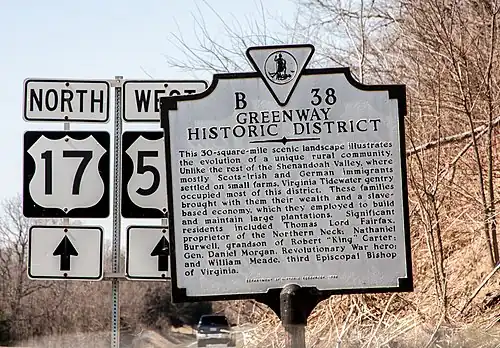 Greenway Historic District Marker
