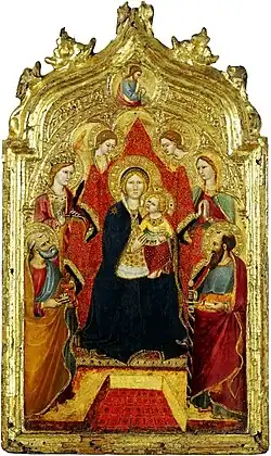 Gregorio di Cecco Enthroned Madonna