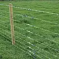 Gripple wire joiners used to repair a fence