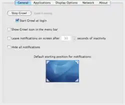 Growl Pref Pane screenshot
