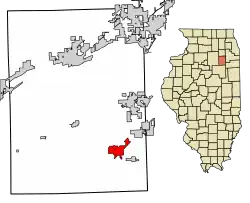 Location of Gardner in Grundy County, Illinois.