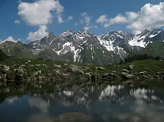 The Mädelegabel Group from the Guggersee