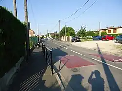 Location of the former Guignes-Ville station.