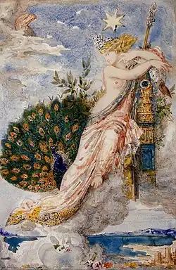 The Peacock Complaining to Juno (1881), 31 x 21&nbsp;cm, Musée Gustave Moreau