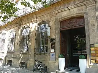Hôtel d'Arbaud-Jouques on the Cours Mirabeau in Aix-en-Provence